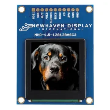 NEWHAVEN DISPLAY INTERNATIONAL 1.5in Full Colour TFT matrix OLED Display 128 x 128pixels PCB Mount Parallel Interface - NHD-1.5-128128ASC3 product image