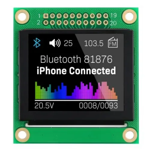 NEWHAVEN DISPLAY INTERNATIONAL 1.8in Full Colour Passive matrix OLED Display 160 x 128pixels PCB Mount Parallel, SPI - NHD-1.8-160128UBC3 product image
