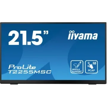 iiyama ProLite 22in LCD Monitor, 1920 x 1080 - T2255MSC-B1 product image