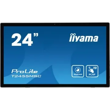 iiyama ProLite 24in LCD Monitor, 1920 x 1080 - T2455MSC-B1 product image