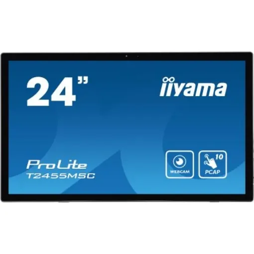 iiyama ProLite 24in LCD Monitor, 1920 x 1080 - T2455MSC-B1 product image