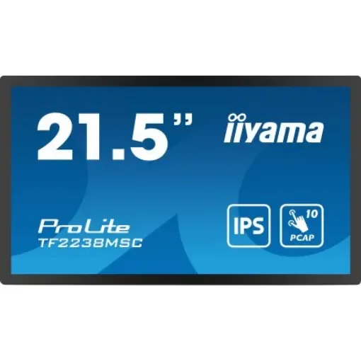 iiyama ProLite 22in LCD Monitor, 1920 x 1080 - TF2238MSC-B1 product image