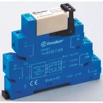 Finder 38 Series Interface Relay, DIN Rail Mount, 125V ac/dc Coil, DPDT, 2-Pole - 38.52.0.125.0060 product image