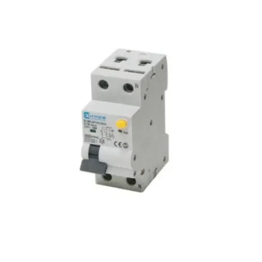 Europa RCBO, 16A Current Rating, 2P Poles, 30mA Trip Sensitivity, Type C - EUBLMC16C30A product image