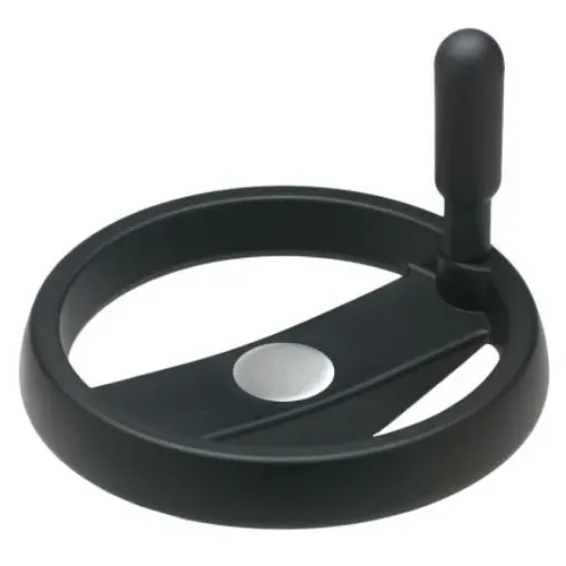 Elesa Black Polypropylene Hand Wheel, 99mm diameter - 79161-R product image