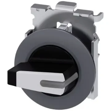 Siemens Latching Toggle Switch - (1NO) 38mm Cutout Diameter 2 Positions - 3SU1062-2FF60-0AA0 product image