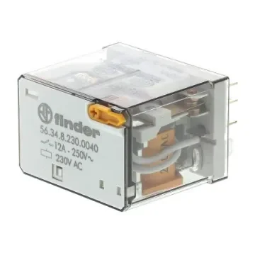 Finder Plug In Power Relay, 230V ac Coil, 12A Switching Current, 4PDT - 56.34.8.230.0040 product image