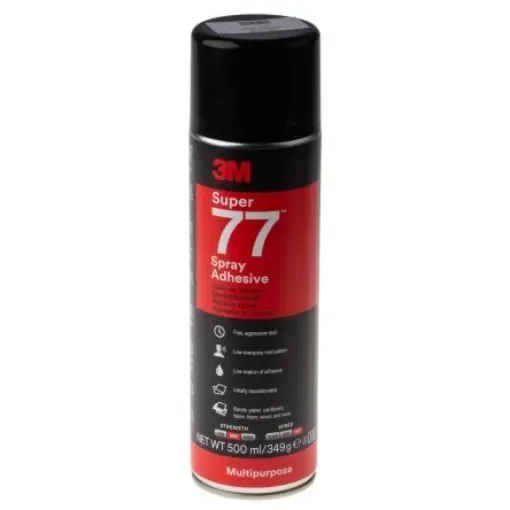 3M Super 77 Aerosol Adhesive, 500 ml - 7000116782 product image