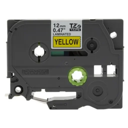 Brother Black on Yellow Label Printer Tape, 8 m Length, 12 mm Width - TZe-631 product image