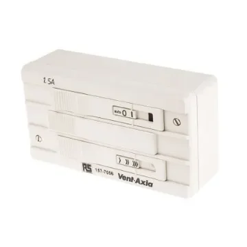 Vent-Axia Fan Speed Controller for Use with Vent-Axia ACM Fans, 230 V ac, 1.5A Max, Infinitely Variable - W300310 product image