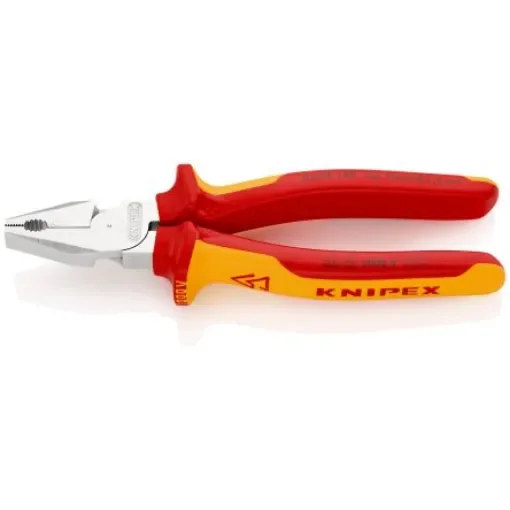 Knipex Combination Pliers, 180 mm Overall, Straight Tip, VDE/1000V - 02 06 180 product image