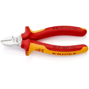 Knipex Knipex VDE/1000V Insulated Diagonal Cutter - 70 06 140 product image