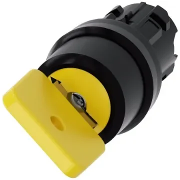 Siemens IP66, IP67, IP69(IP69K) Key Switch 2-Way Flat-Key - 3SU1000-4JF21-0AA0 product image