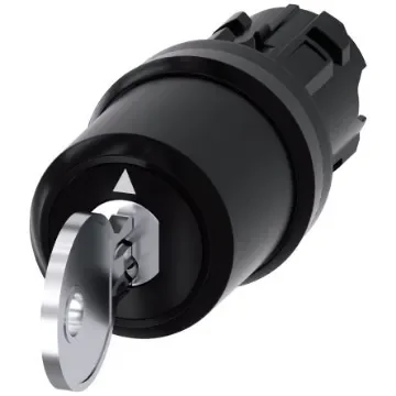 Siemens IP66, IP67, IP69(IP69K) Key Switch 2-Way Flat-Key - 3SU1000-5HJ01-0AA0 product image