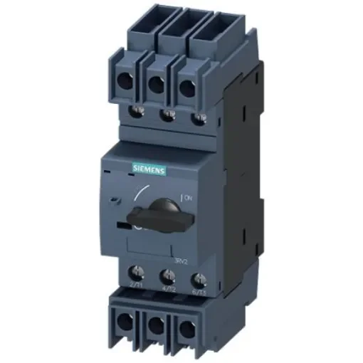 Siemens SIRIUS Electronic Circuit Breaker 630mA 3RV2, 3 channels , DIN Rail Mount - 3RV2811-0GD10 product image