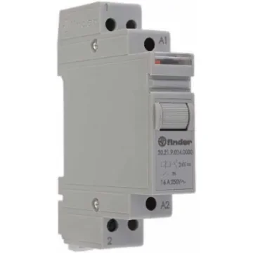 Finder DIN Rail Latching Modular Step Relay, 24V dc Coil, 16A Switching Current, SPST-NO - 20.21.9.024.0000 product image
