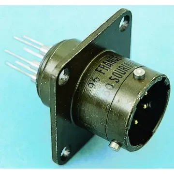 Souriau Sunbank by Eaton, 851, Copper Alloy 6 Way Panel Mount MIL Spec Circular Connector Receptacle, Pin - 85102E106P5016 product image