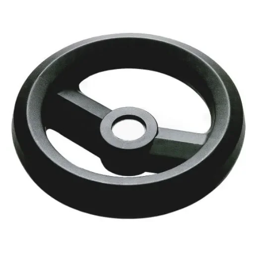 RS PRO Black Glass-Fibre Reinforced Technopolymer Hand Wheel, 160mm diameter - 1611979 product image