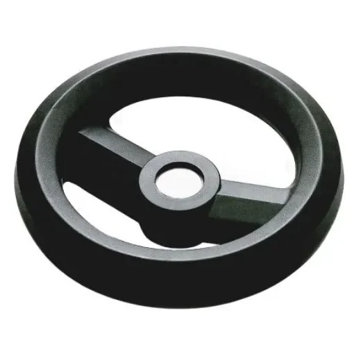 RS PRO Black Glass-Fibre Reinforced Technopolymer Hand Wheel, 200mm diameter - 1611984 product image