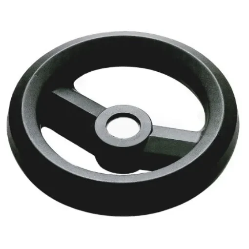 RS PRO Black Glass-Fibre Reinforced Technopolymer Hand Wheel, 200mm diameter - 1611985 product image
