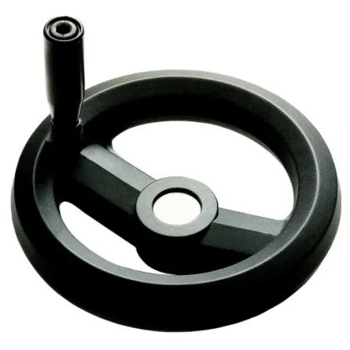 RS PRO Black Glass-Fibre Reinforced Technopolymer Hand Wheel, 100mm diameter - 1611988 product image