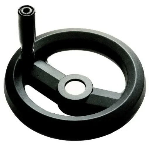 RS PRO Black Glass-Fibre Reinforced Technopolymer Hand Wheel, 160mm diameter - 1611994 product image