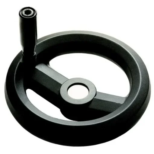 RS PRO Black Glass-Fibre Reinforced Technopolymer Hand Wheel, 160mm diameter - 1611997 product image