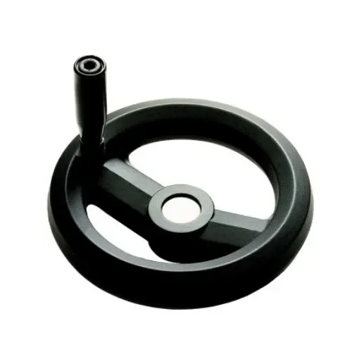 RS PRO Black Glass-Fibre Reinforced Technopolymer Hand Wheel, 200mm diameter - 1611998 product image