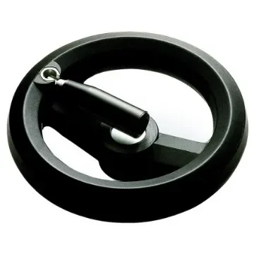 RS PRO Black Technopolymer Hand Wheel, 126mm diameter - 1612005 product image