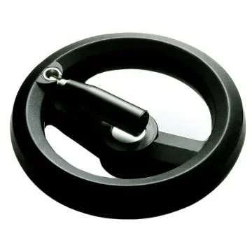 RS PRO Black Glass-Fibre Reinforced Technopolymer Hand Wheel, 126mm diameter - 1612006 product image