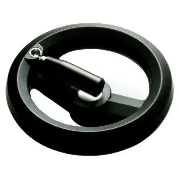 RS PRO Black Glass-Fibre Reinforced Technopolymer Hand Wheel, 160mm diameter - 1612013 product image