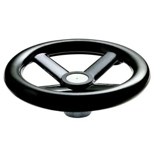RS PRO Black Phenoplast, Vegetal Fibre Reinforced Hand Wheel, 100mm diameter - 1612018 product image