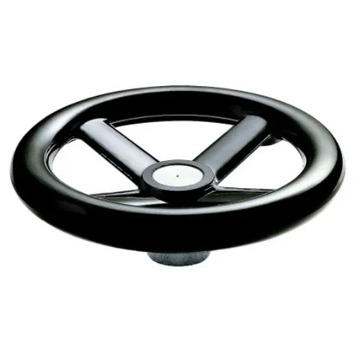 RS PRO Black Hand Wheel, 140mm diameter - 1612021 product image