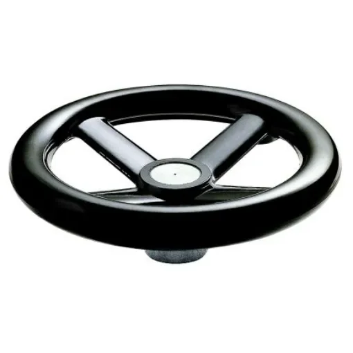 RS PRO Black Hand Wheel, 200mm diameter - 1612023 product image