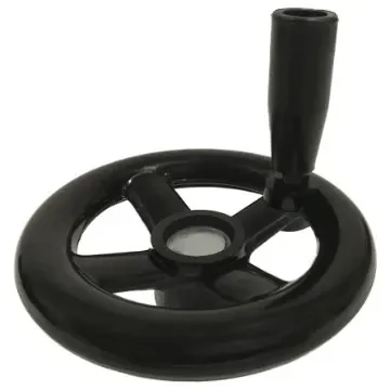 RS PRO Black Phenoplast, Vegetal Fibre Reinforced Hand Wheel, 160mm diameter - 1612029 product image