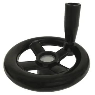 RS PRO Black Phenoplast, Vegetal Fibre Reinforced Hand Wheel, 250mm diameter - 1612031 product image