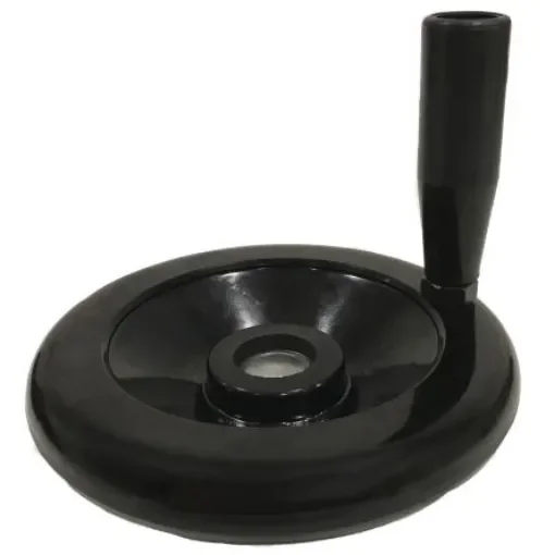 RS PRO Black Phenoplast Hand Wheel, 120mm diameter - 1612043 product image