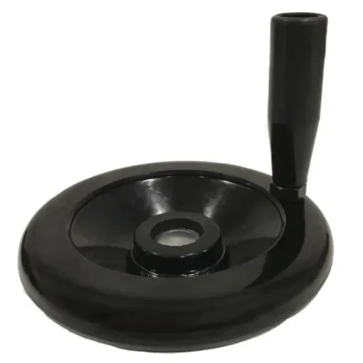 RS PRO Black Phenoplast Hand Wheel, 160mm diameter - 1612044 product image