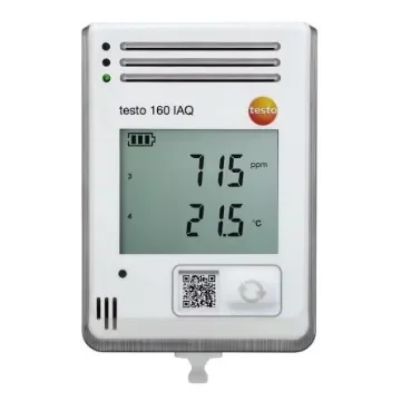 Testo 160 IAQ Data Logging Air Quality Meter for CO2, Humidity, Temperature, +50°C Max, 100%RH Max, Battery-Powered - 0572 2014 product image