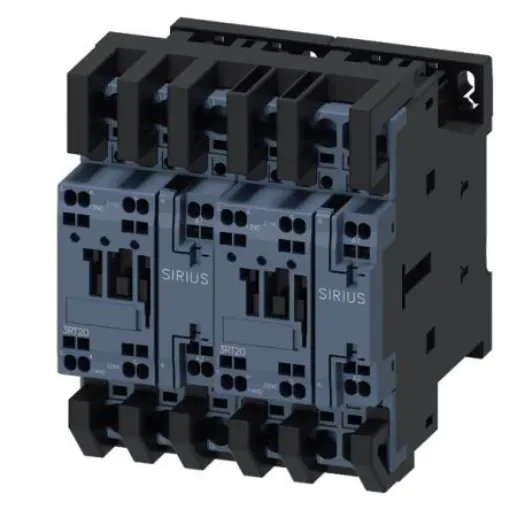 Siemens SIRIUS Contactor, 24 V AC Coil, 3-Pole, 13 A, 11 kW, 2 x 1 NO, 690 V - 3RA2326-8XB30-2AC2 product image