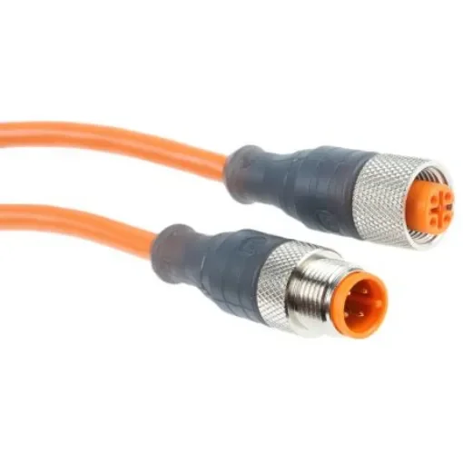 Lumberg Automation Male 4 way M12 to Female 4 way M12 Sensor Actuator Cable, 2m - RSTRKT4-07/2 product image