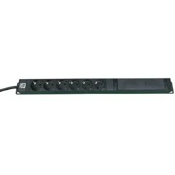 RS PRO Type F - German Schuko 6 Gang Power Distribution Unit, 3m Cable, 16A, 250 V ac - 1617261 product image