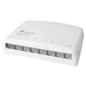 Telegartner AMJ-S Series Cat6a 8 Port RJ45 Mini Patch Panel White - H02000A0103 product image
