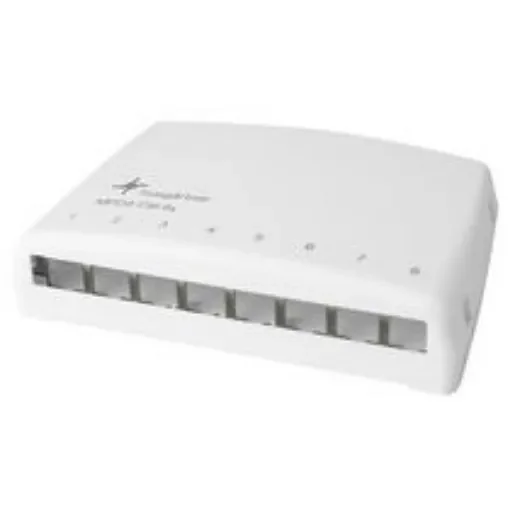 Telegartner AMJ-S Series Cat6a 8 Port RJ45 Mini Patch Panel White - H02000A0103 product image