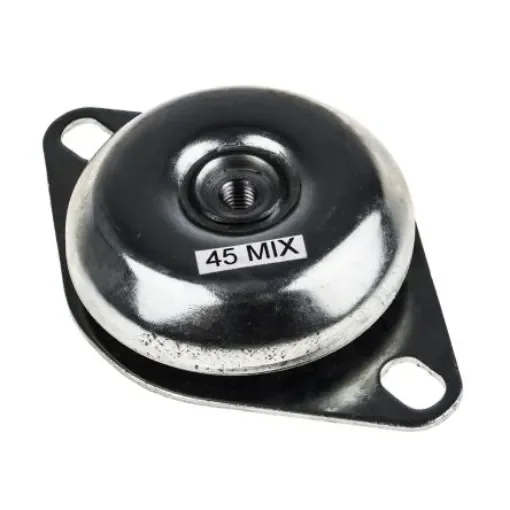 RS PRO Round M12 Anti Vibration Mount with 240kg Compression Load - 1623232 product image