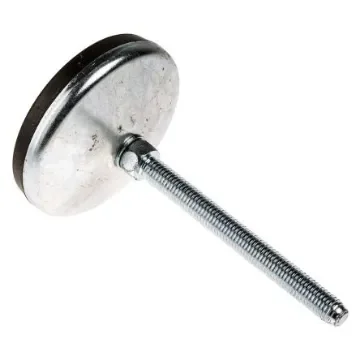 RS PRO M10 Rubber Adjustable Foot, 1000kg Static Load Capacity 10° Tilt Angle - 1623258 product image