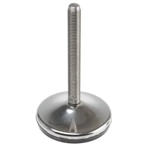 RS PRO M16 Rubber Adjustable Foot, 1500kg Static Load Capacity 10° Tilt Angle - 1623259 product image