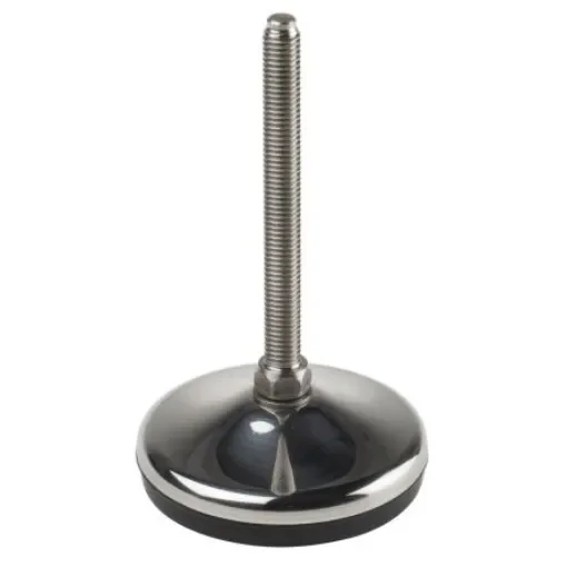 RS PRO M10 Rubber Adjustable Foot, 1000kg Static Load Capacity 10° Tilt Angle - 1623262 product image