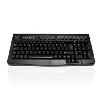 Ceratech KYB500-S100D Wired USB Compact Keyboard, QWERTY (UK), Black product image