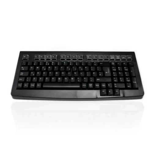 Ceratech KYB500-S100D Wired USB Compact Keyboard, QWERTY (UK), Black product image